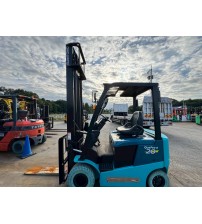 Xe nâng điện 2 tấn Sumitomo 41FB20PXIII, chiều cao nâng 4m8, bình điện VGI470 GS Yuasa, xe nâng Nhật bãi đời cao 2017